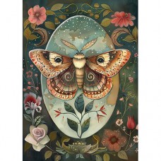 DUTCH LADY DESIGNS GREETING CARD Victorian Moth 7